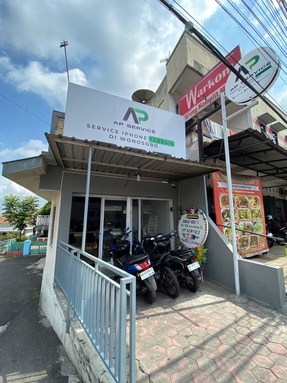 Tampak depan lokasi AP Service Wonosobo